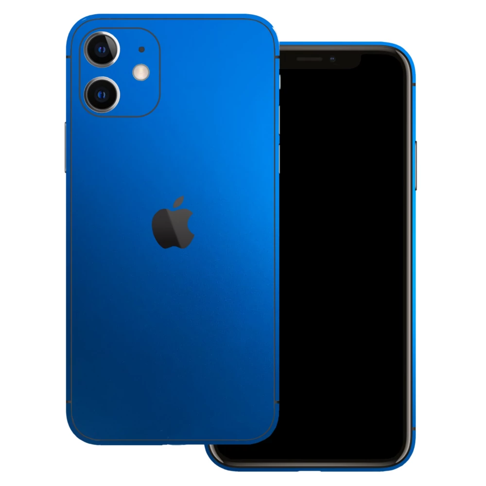 iPhone 11 - Matt króm világoskék hátlap fólia