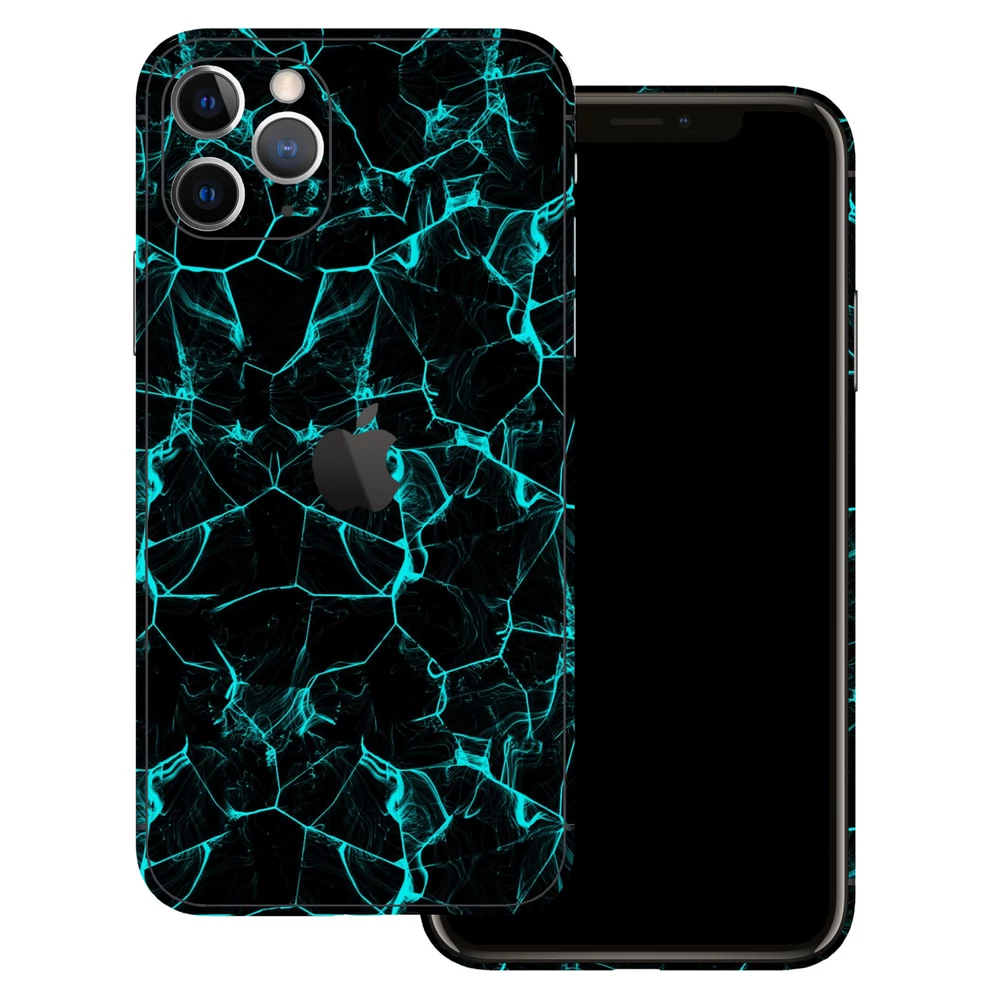 iPhone 11 Pro Max - Kék füstcsíkos hátlap fólia