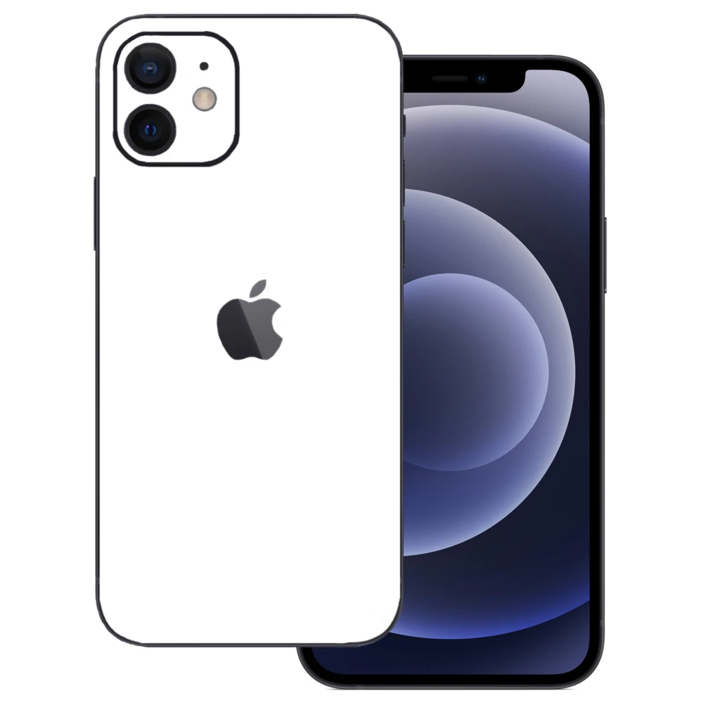 iPhone 12 Mini - Matt fehér hátlap fólia