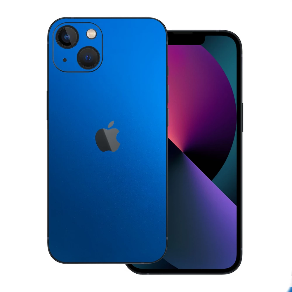 iPhone 13 - Matt króm világoskék hátlap fólia