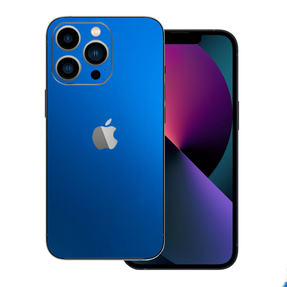 iPhone 13 Pro Max - Matt króm világoskék hátlap fólia