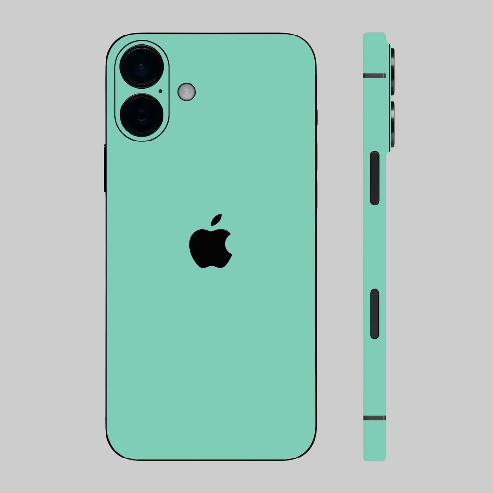 iPhone 16 Plus - Fényes tiffany blue hátlap fólia