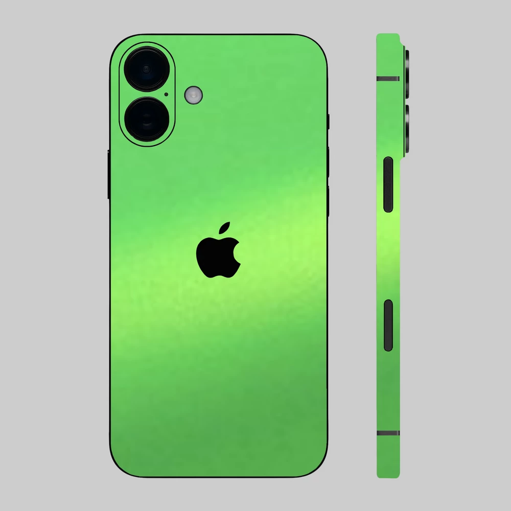 iPhone 16 Plus - Matt metál lime hátlap fólia