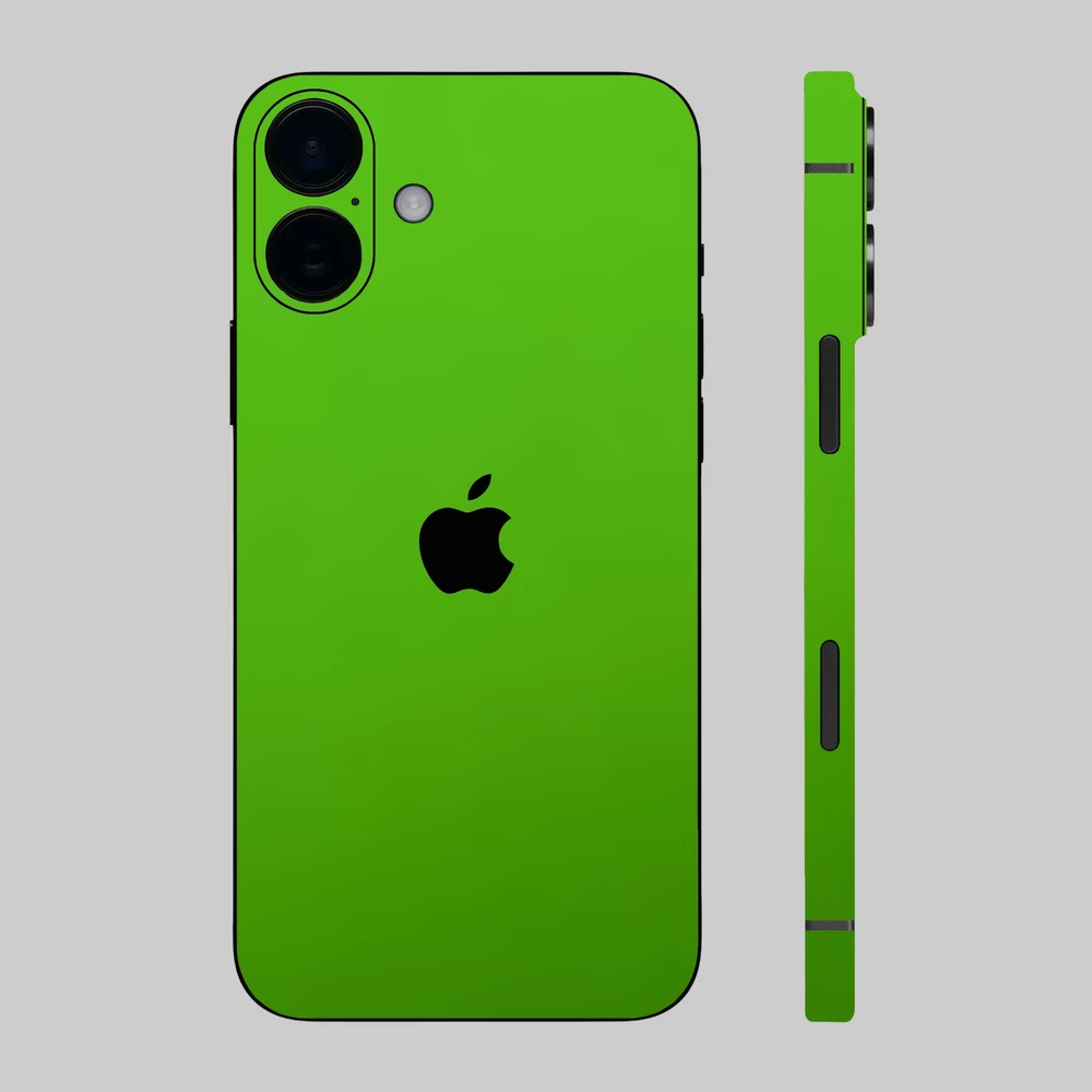 iPhone 16 Plus - Matt zöld alma hátlap fólia