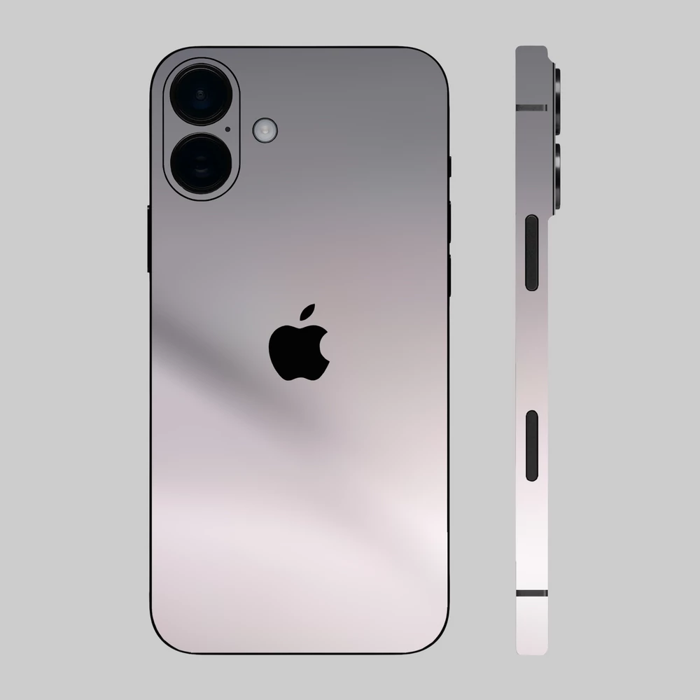 iPhone 16 Plus - Szatén metál sötét szürke hátlap fólia