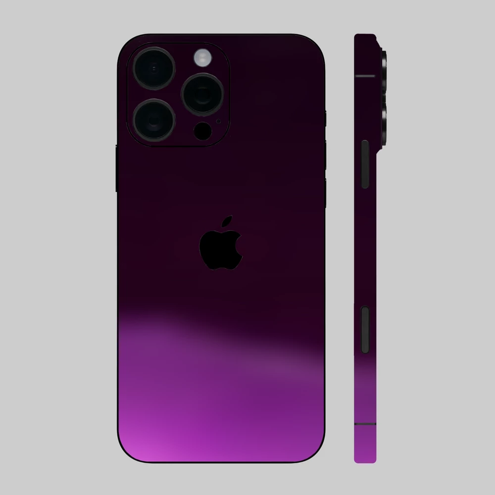 iPhone 16 Pro - Fényes sötét lila hátlap fólia