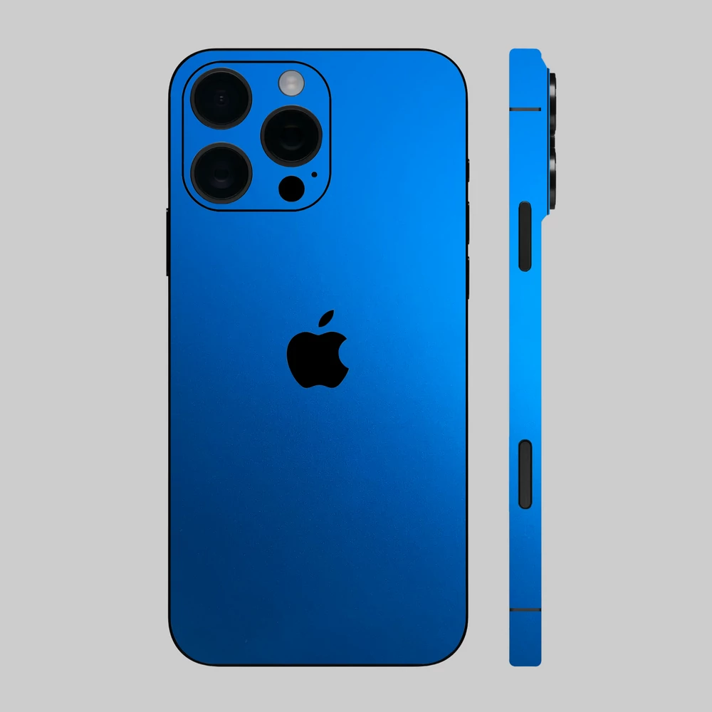 iPhone 16 Pro - Matt króm világoskék hátlap fólia