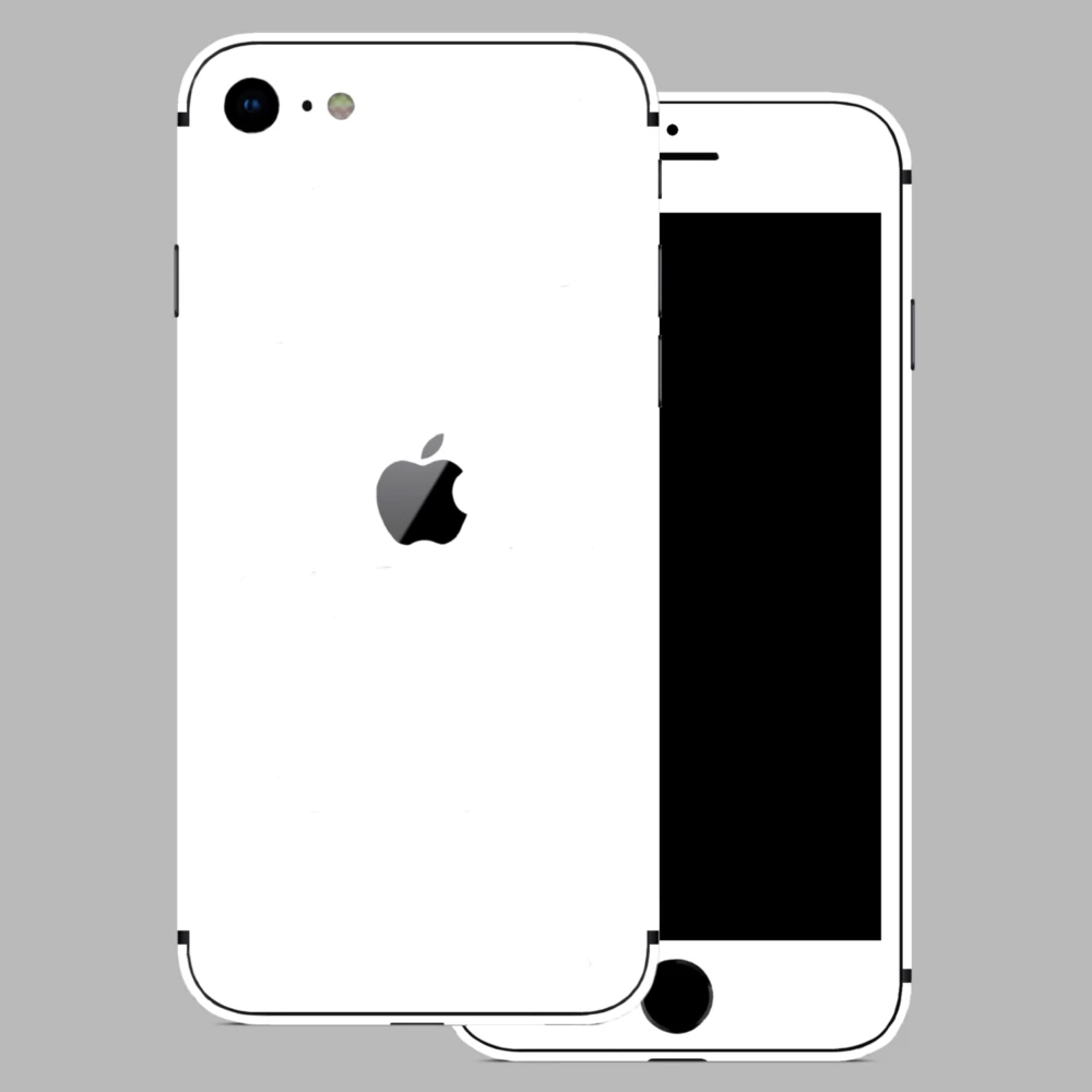 iPhone SE 2020 - Matt fehér hátlap fólia