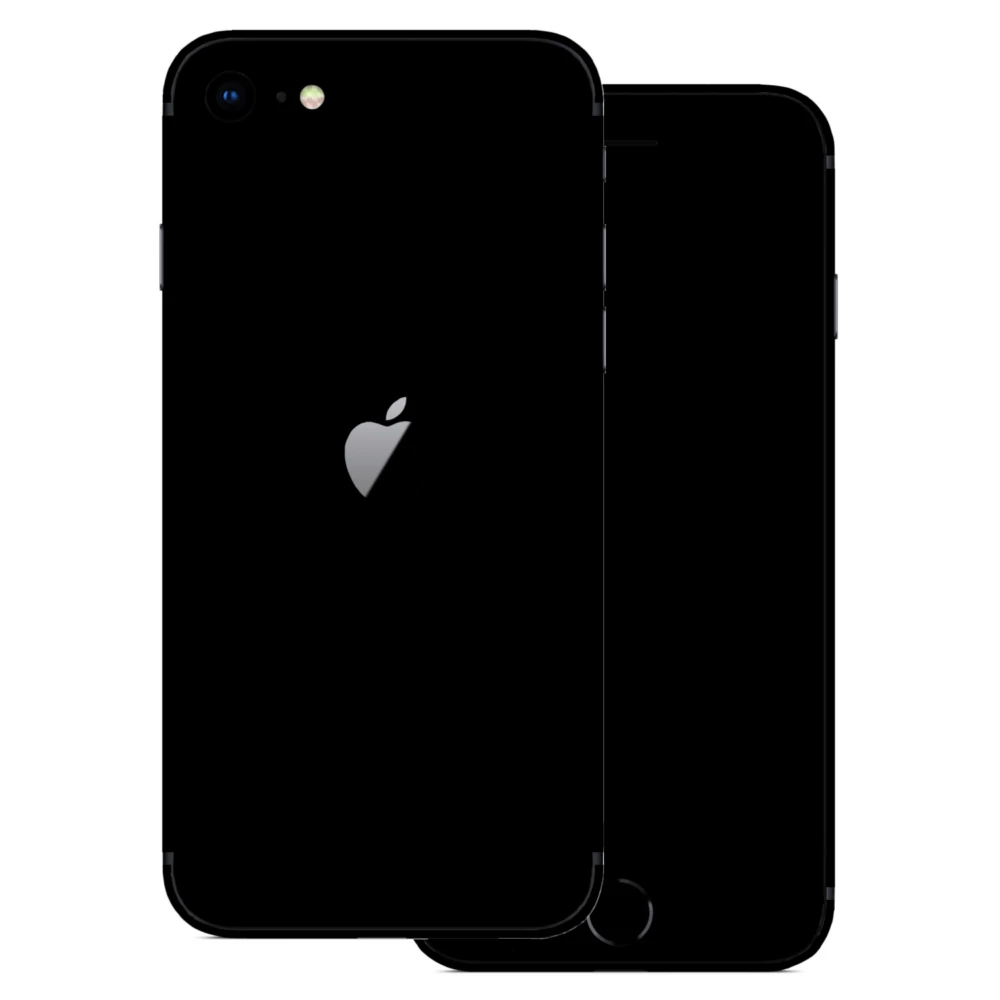 iPhone SE 2020 - Matt fekete hátlap fólia
