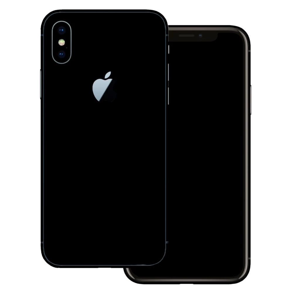 iPhone X - Matt fekete hátlap fólia
