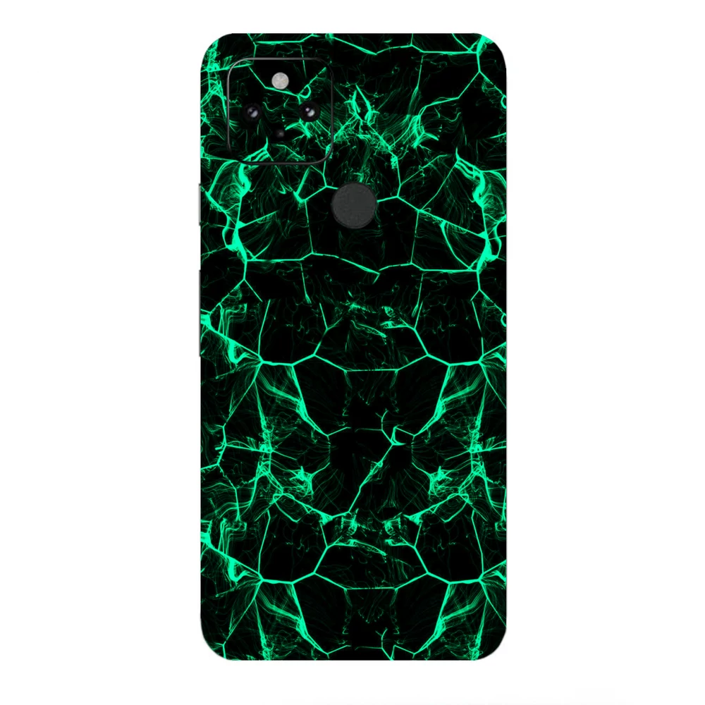 Pixel 5a - Zöld füstcsíkos hátlap fólia