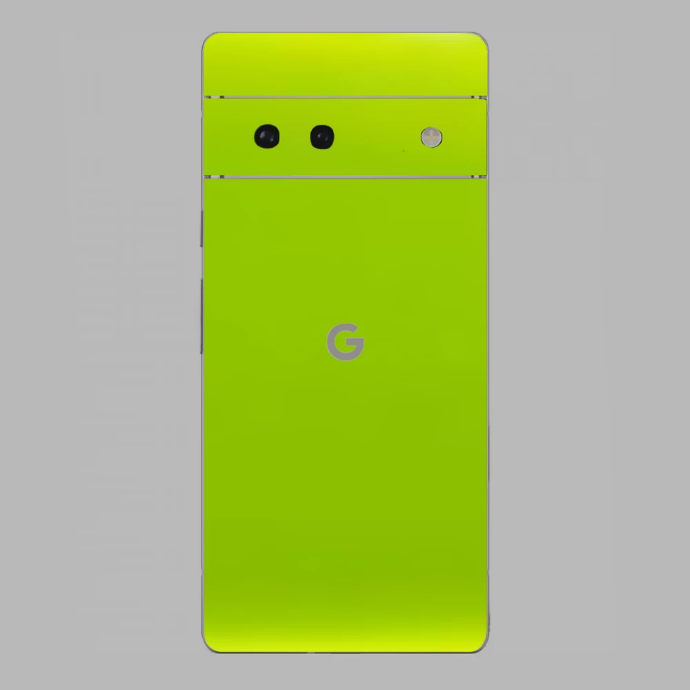 Pixel 6 - Fényes metál lime hátlap fólia