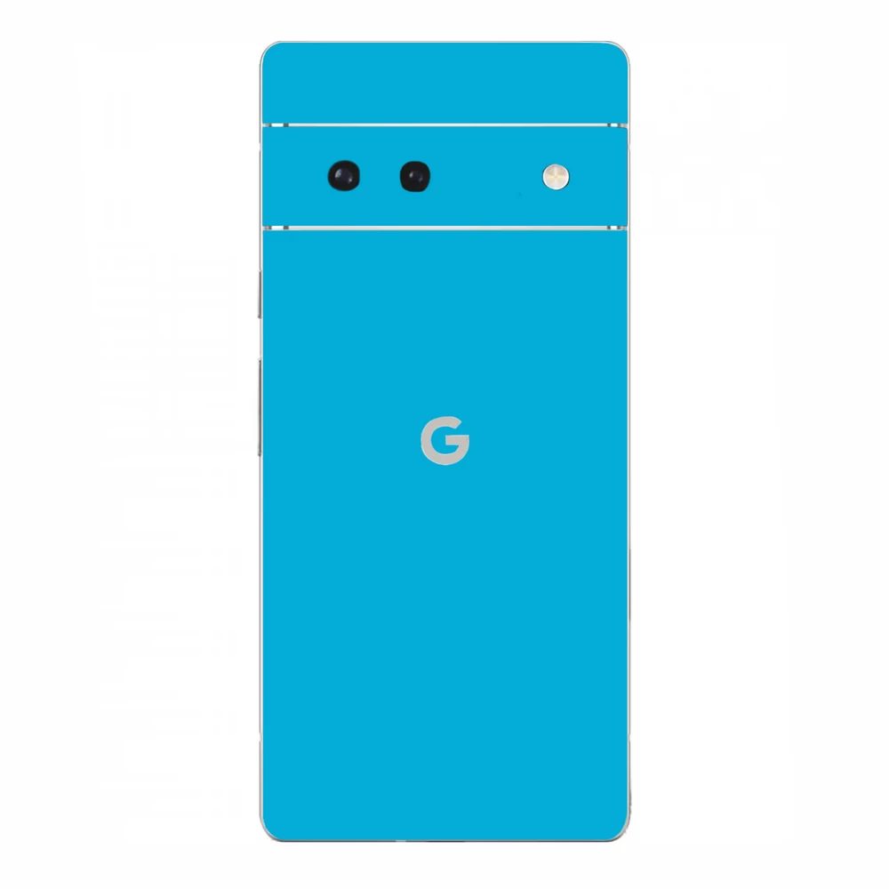 Pixel 6 - Fényes metál világoskék hátlap fólia