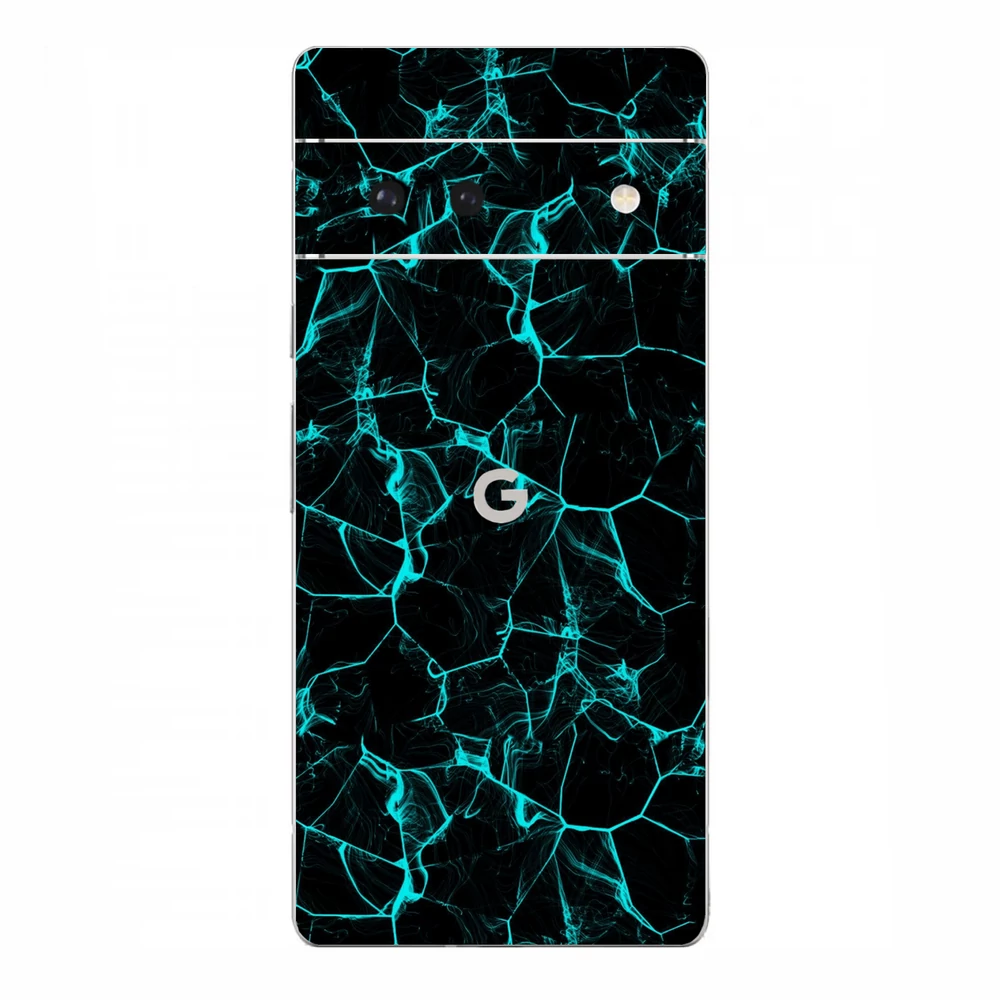 Pixel 6 - Kék füstcsíkos hátlap fólia
