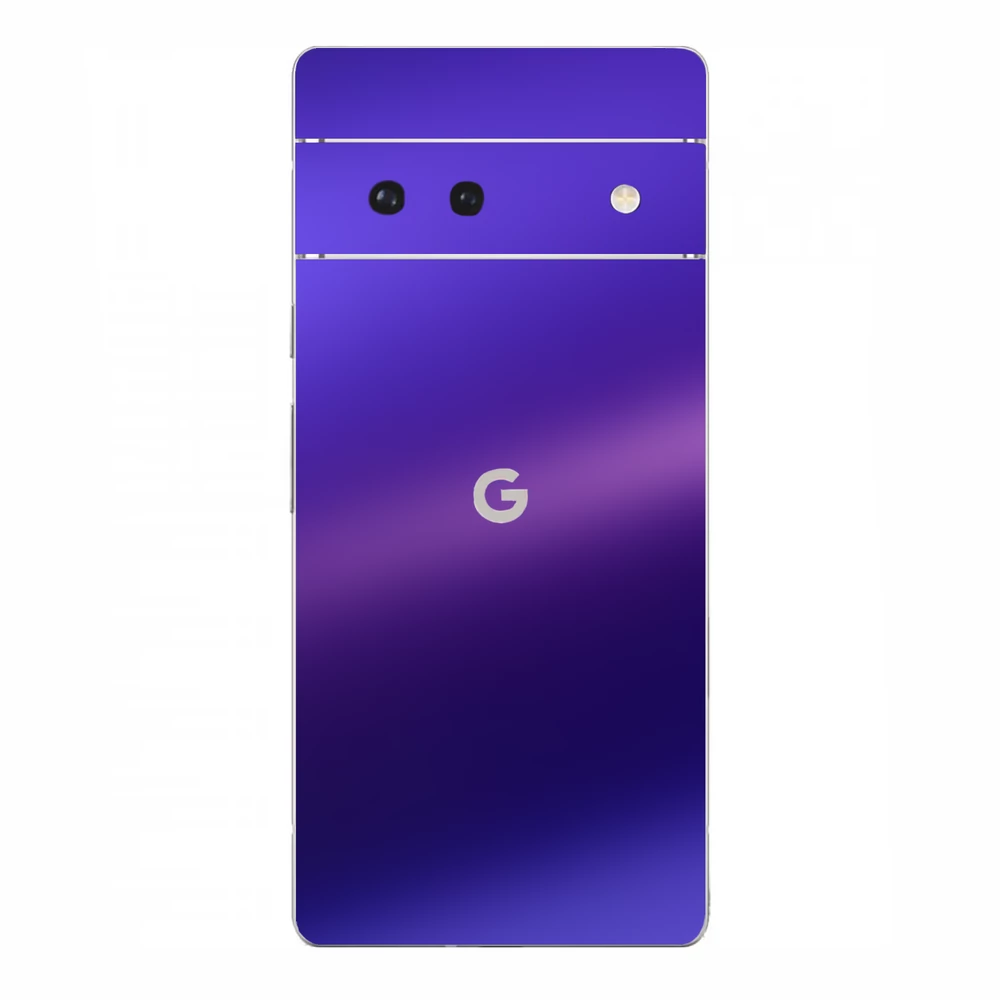 Pixel 6 - Matt króm szatén lila hátlap fólia