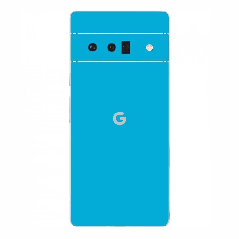 Pixel 6 Pro - Fényes metál világoskék hátlap fólia