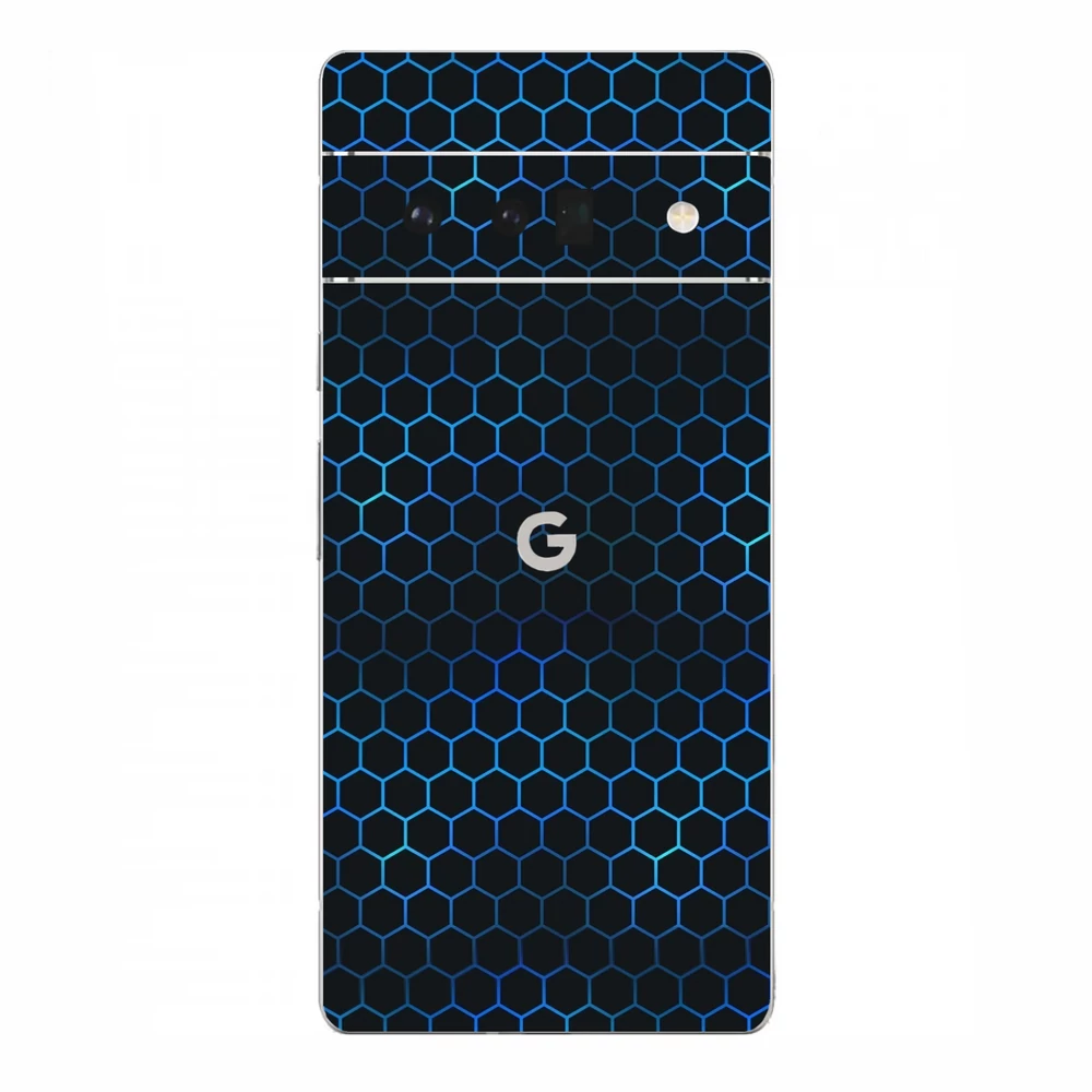 Pixel 6 Pro - Kék méhsejt hátlap fólia