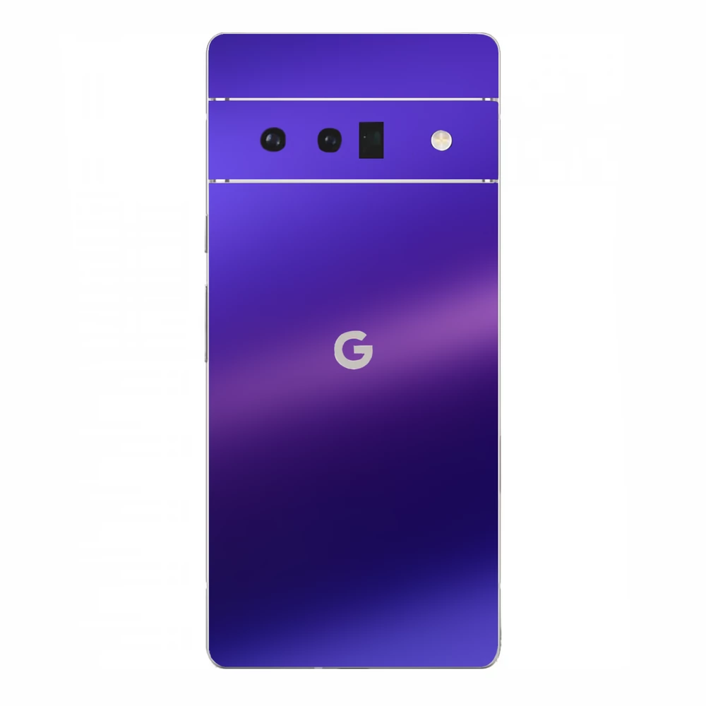 Pixel 6 Pro - Matt króm szatén lila hátlap fólia
