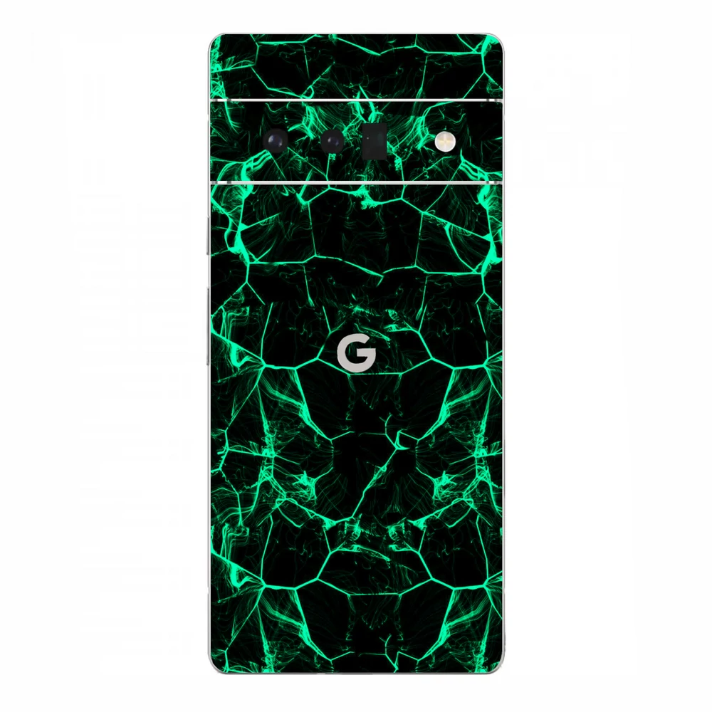 Pixel 6 Pro - Zöld füstcsíkos hátlap fólia
