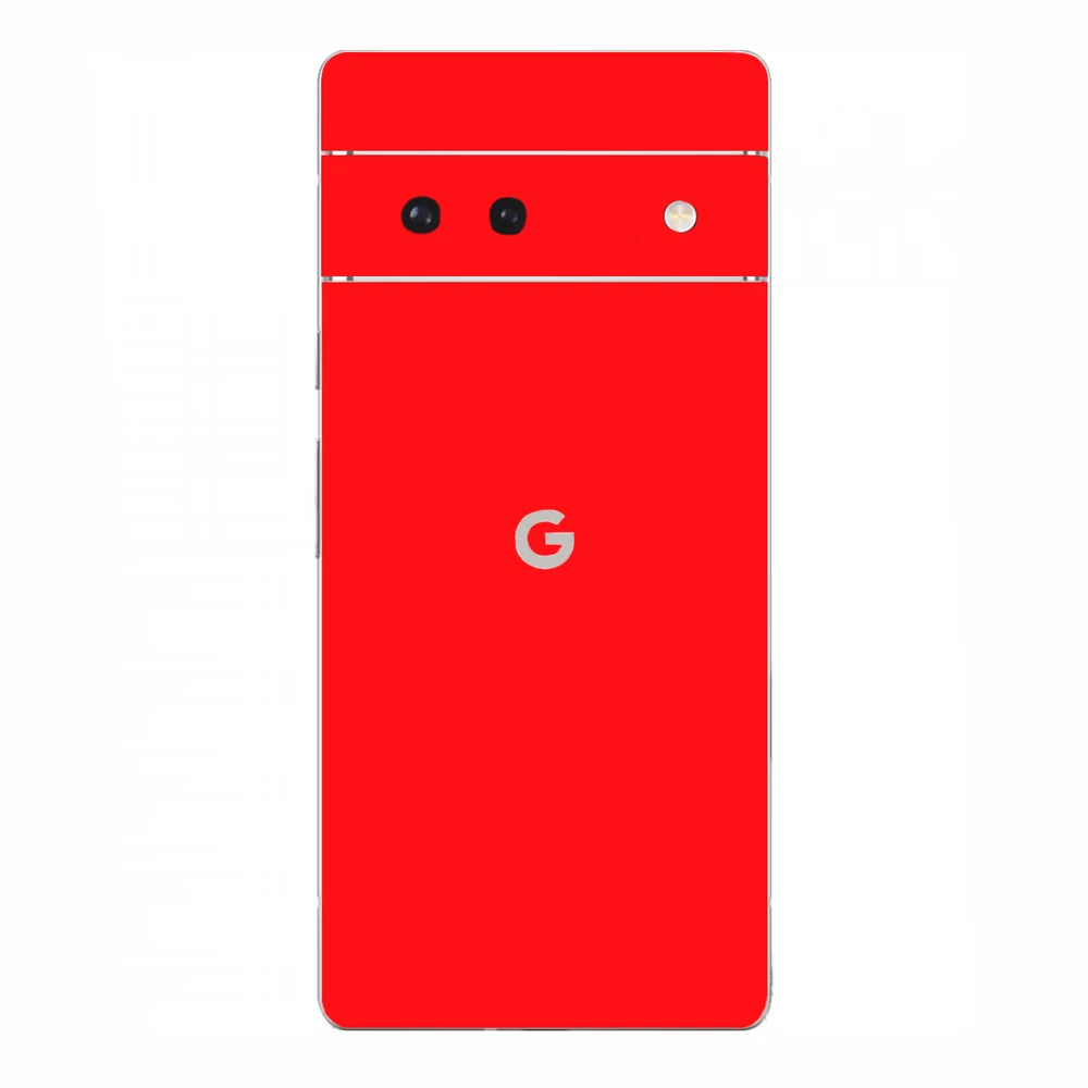Pixel 6A - Fényes piros hátlap fólia