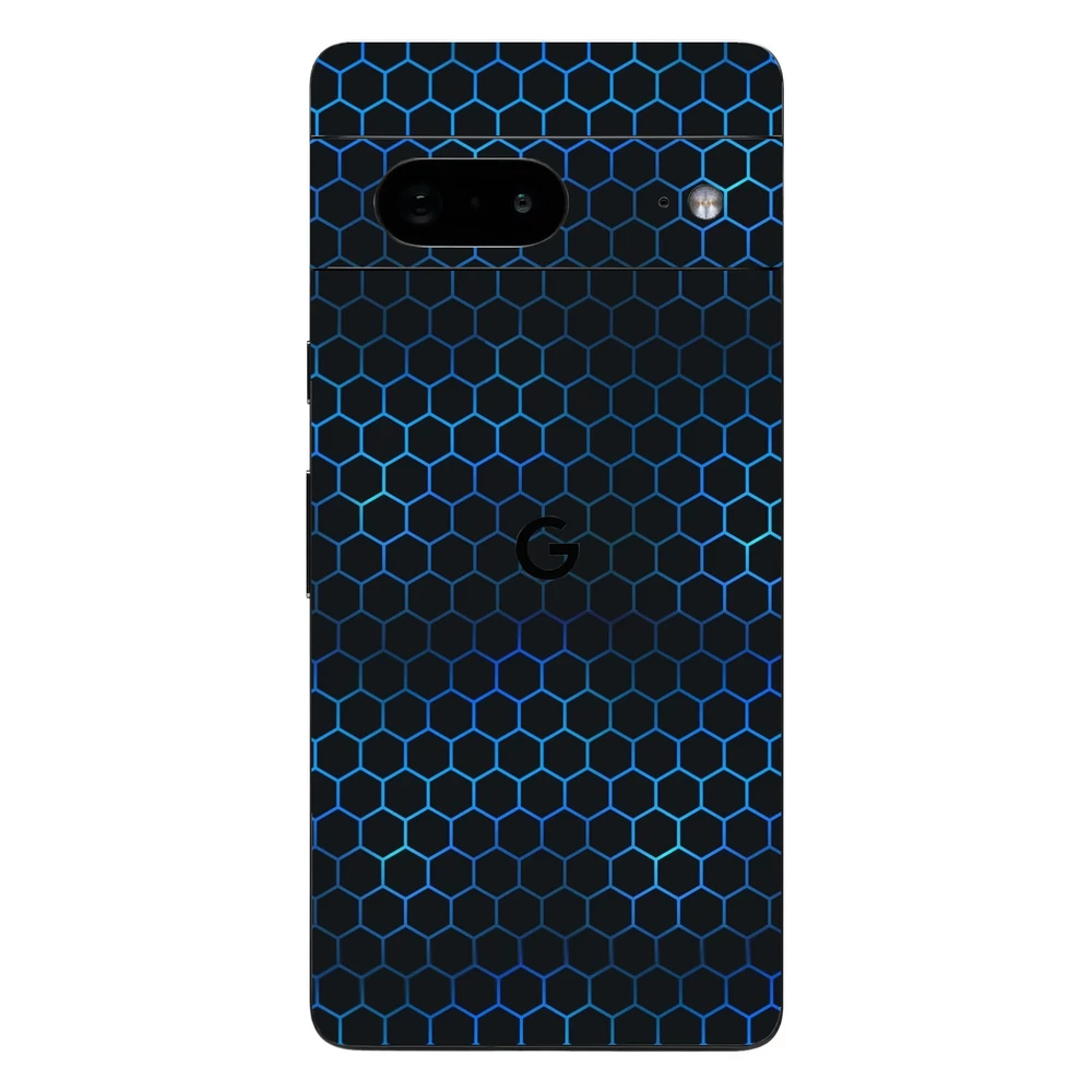 Pixel 7 - Kék méhsejt hátlap fólia