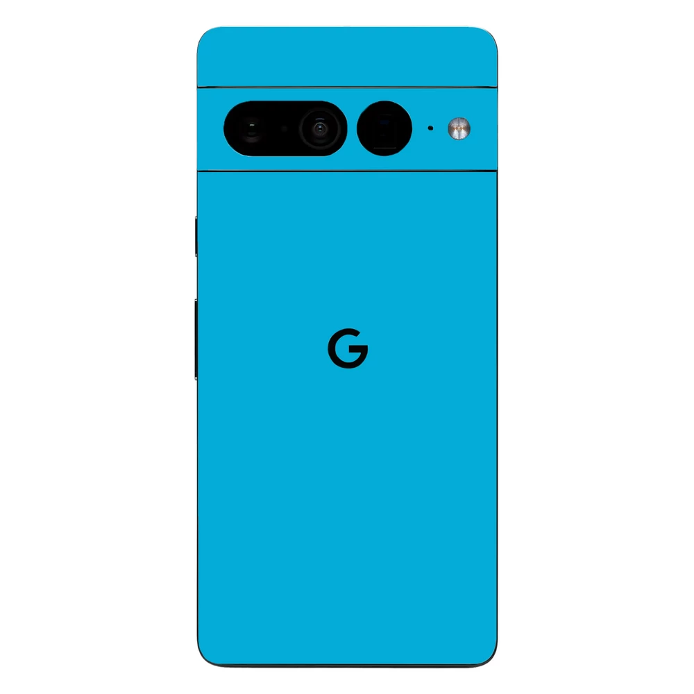 Pixel 7 Pro - Fényes metál világoskék hátlap fólia