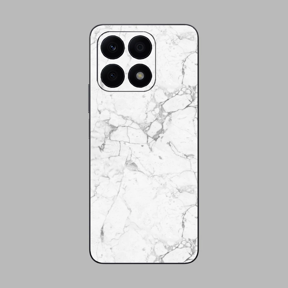 Honor X8a - Fehér márvány mintás hátlap fólia