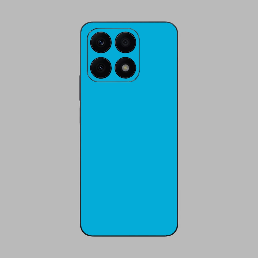 Honor X8a - Fényes metál világoskék hátlap fólia