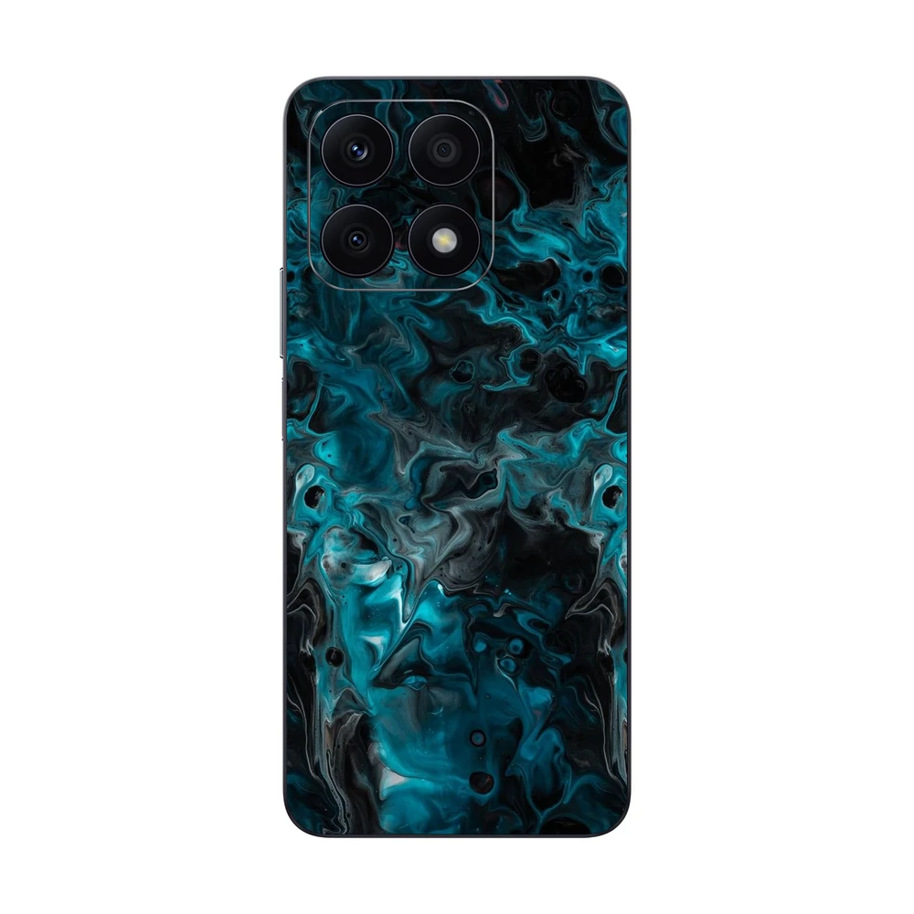 Honor X8a - Kék márvány mintás hátlap fólia