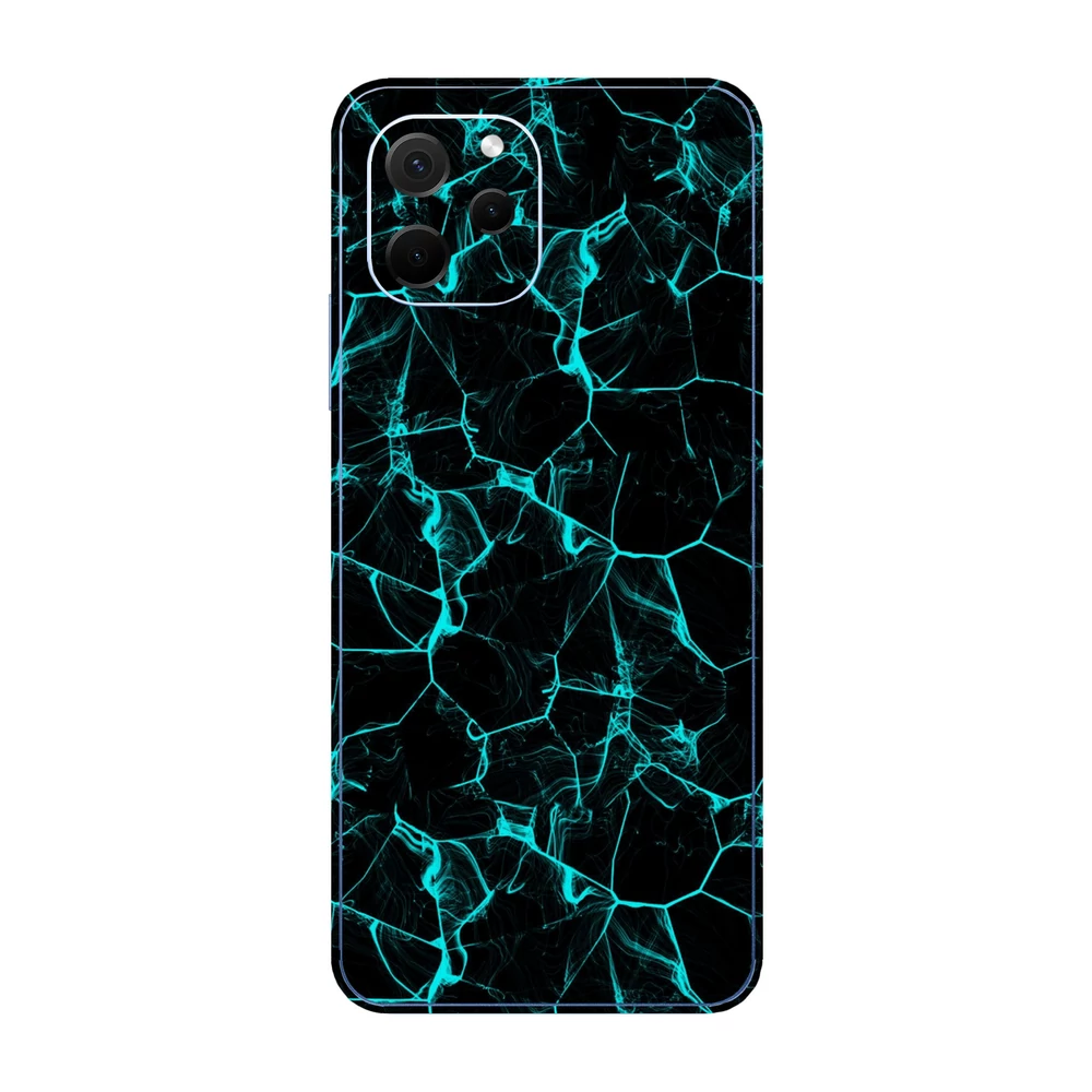 Huawei Nova Y61 - Kék füstcsíkos hátlap fólia
