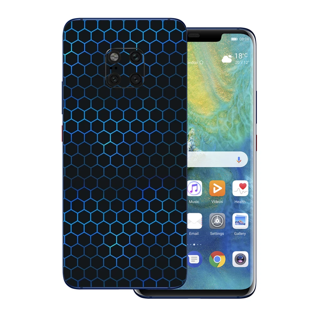 Huawei Mate 20 Pro - Kék méhsejt hátlap fólia