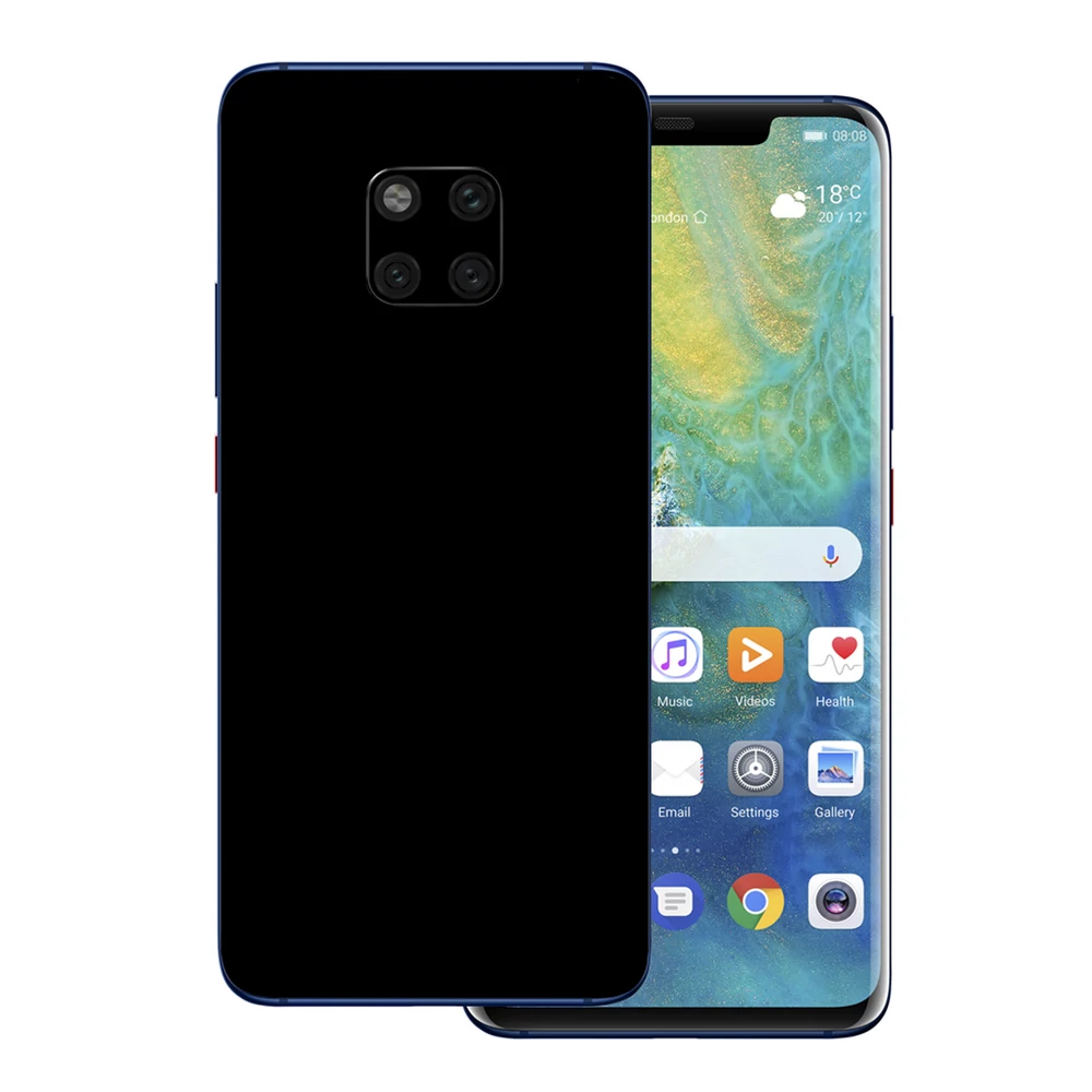 Huawei Mate 20 Pro - Matt fekete hátlap fólia