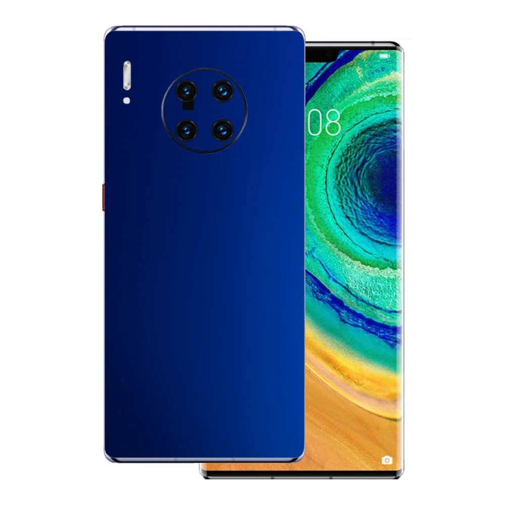 Huawei Mate 30 Pro - Matt króm sötétkék hátlap fólia
