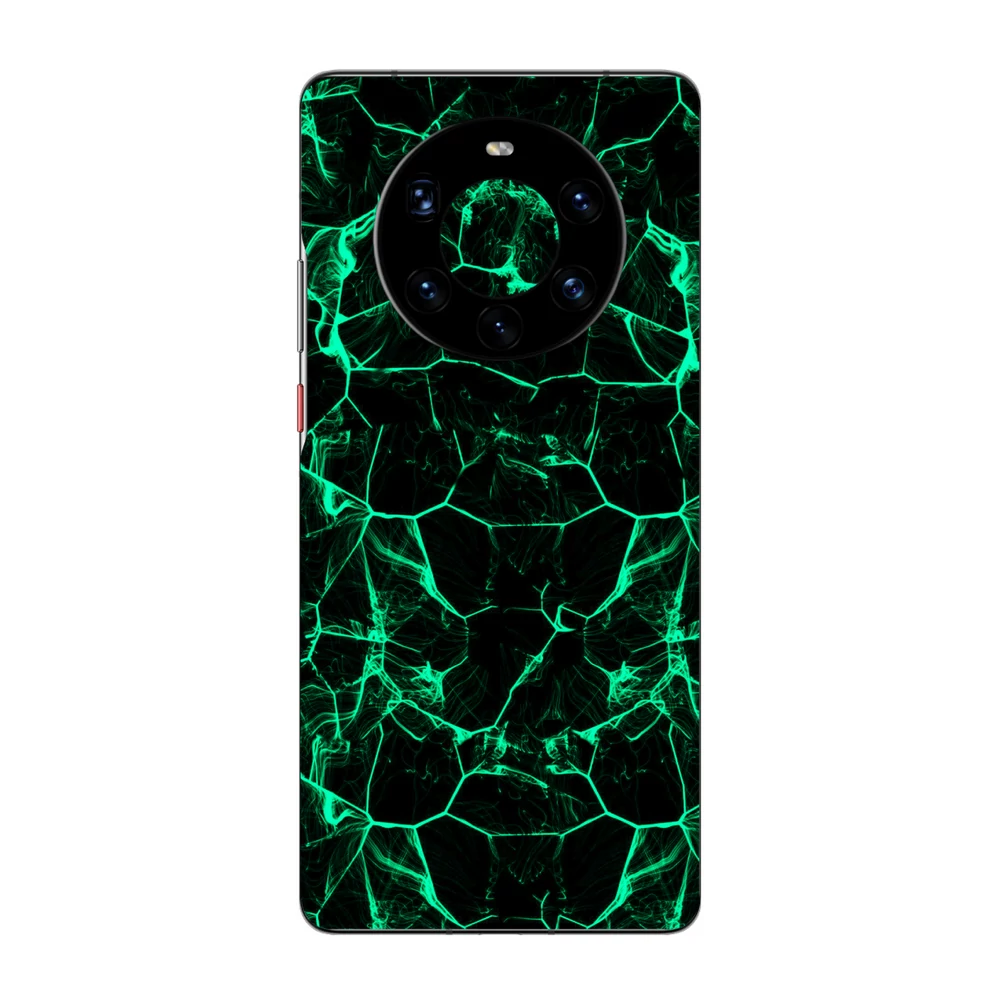 Huawei Mate 40 Pro - Zöld füstcsíkos hátlap fólia