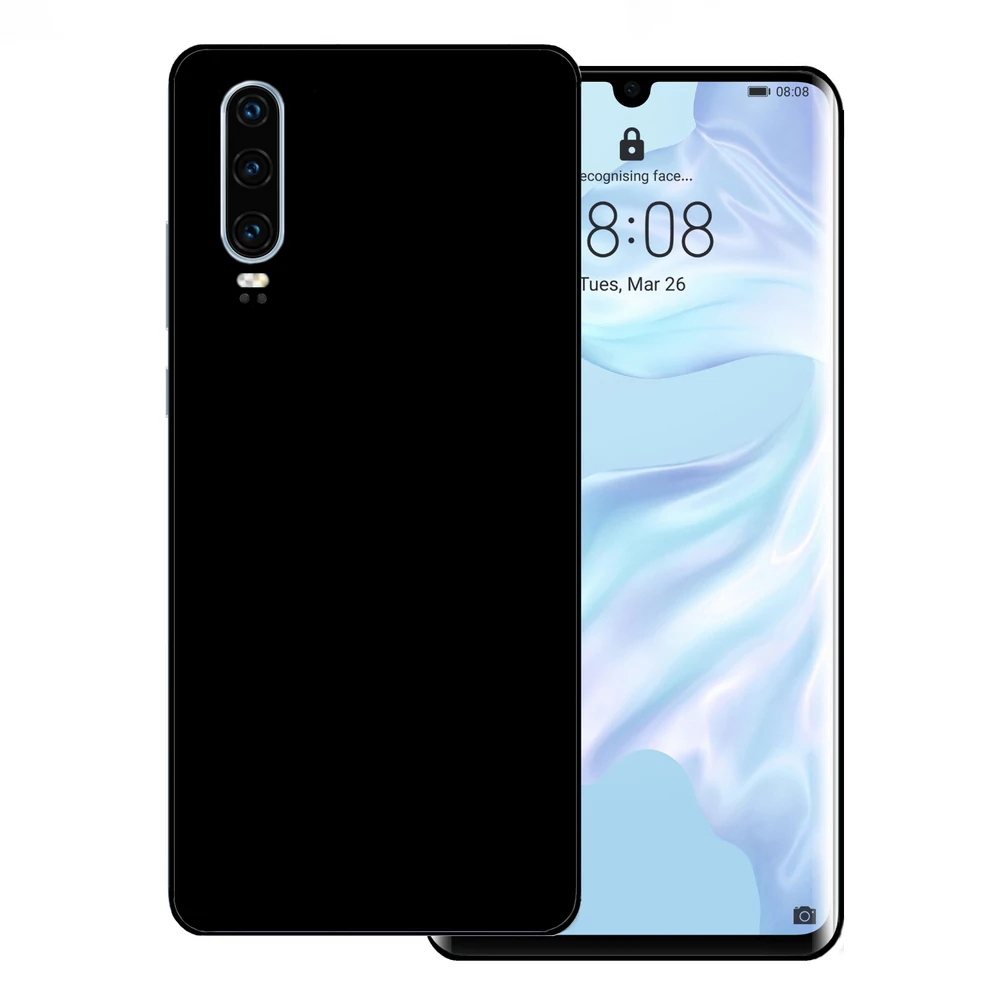 Huawei P30 - Matt fekete hátlap fólia