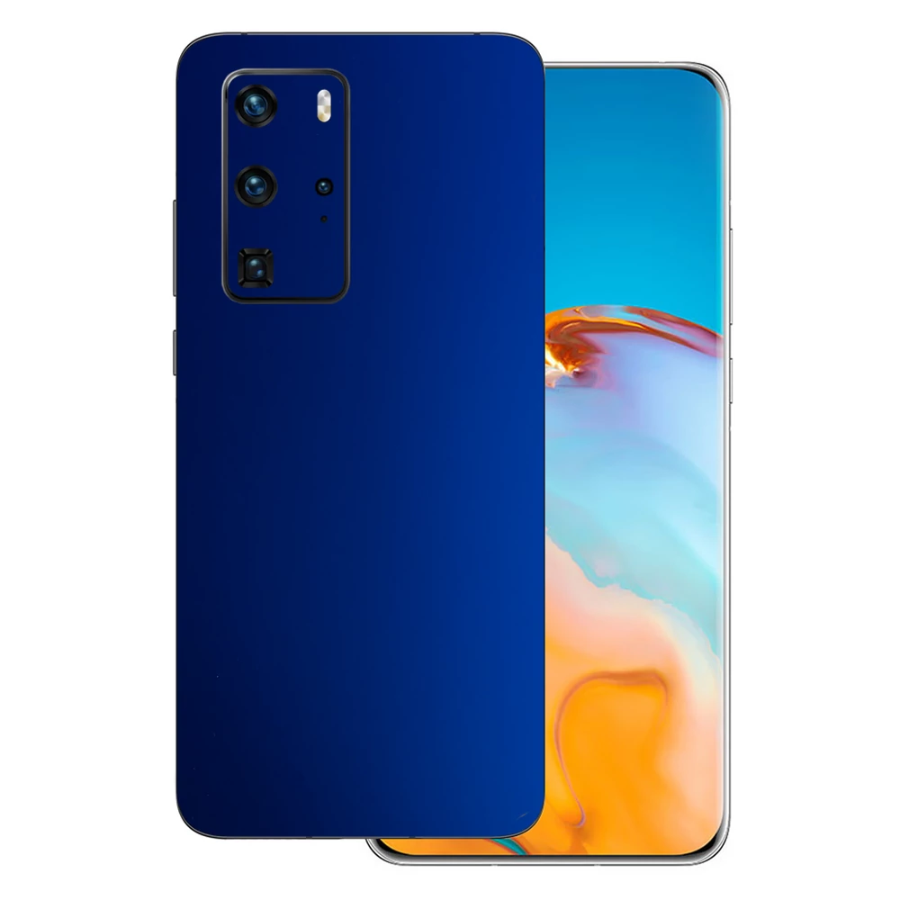 Huawei P40 Pro - Matt króm sötétkék hátlap fólia