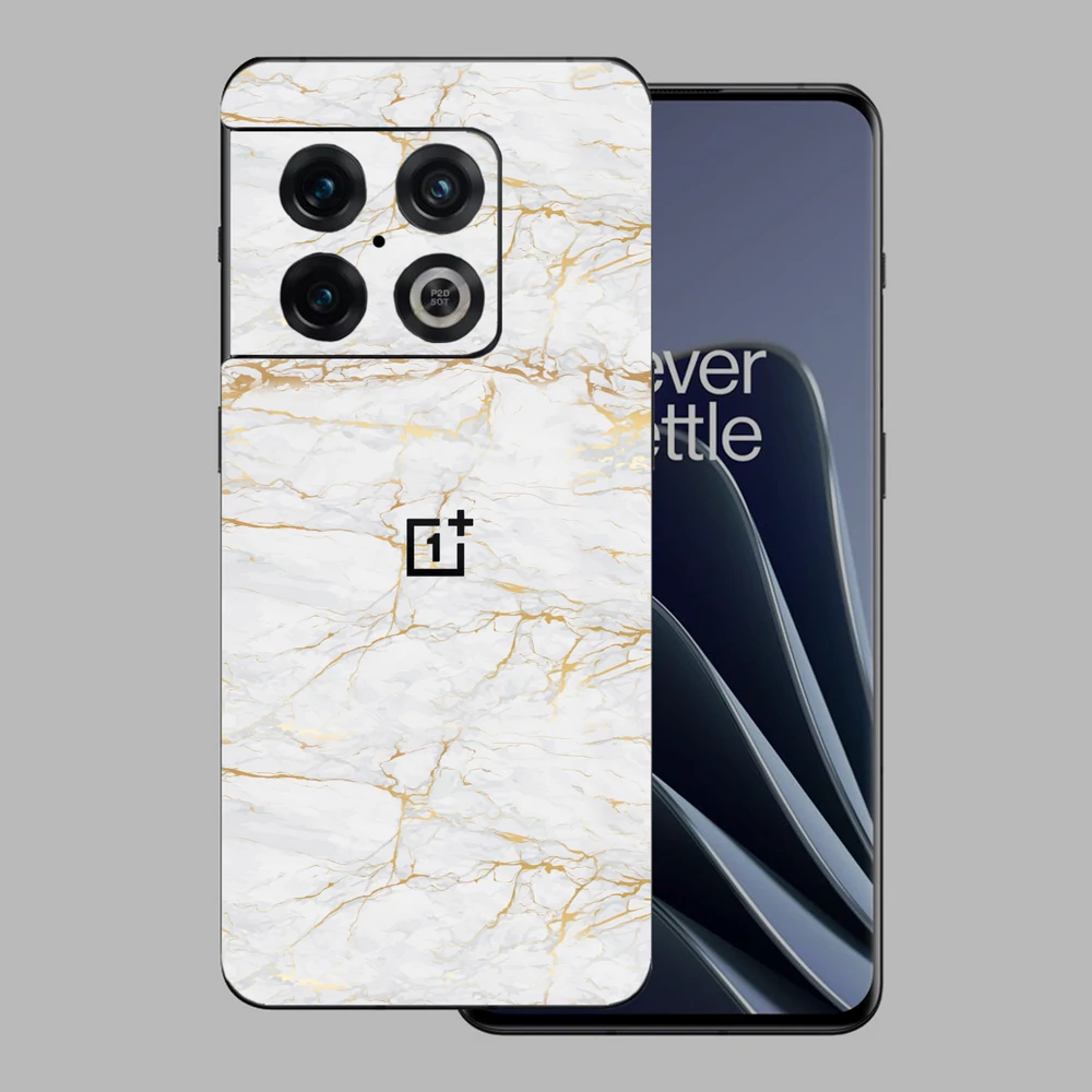 OnePlus 10 Pro - Arany márvány mintás hátlap fólia