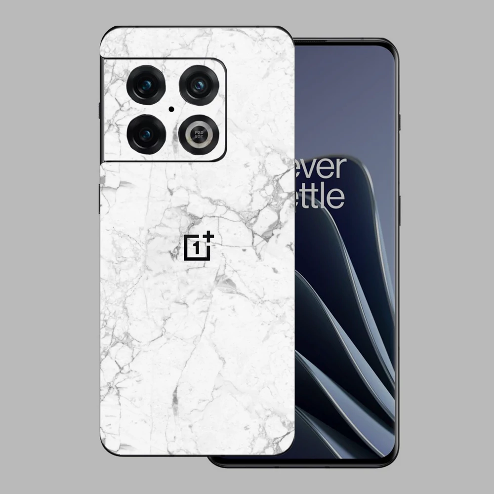 OnePlus 10 Pro - Fehér márvány mintás hátlap fólia