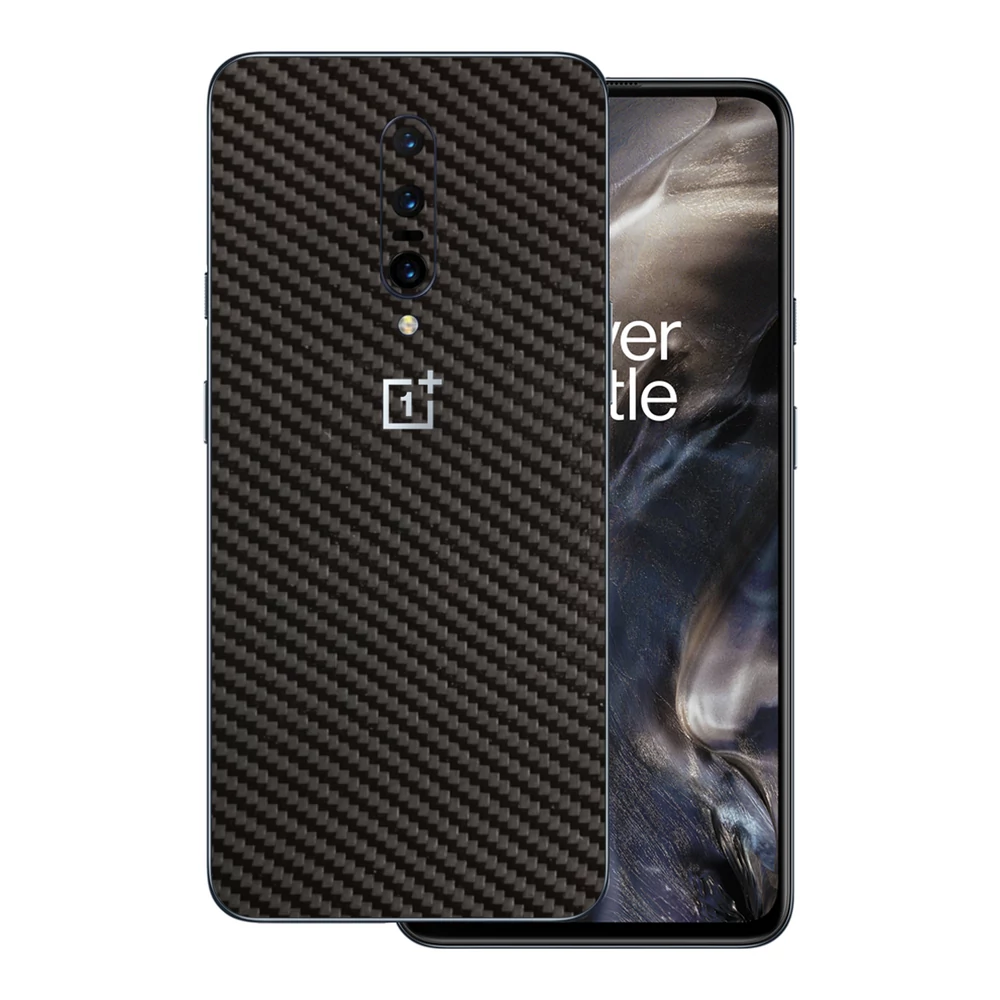 OnePlus 7 Pro - 3D fekete karbon hátlap fólia