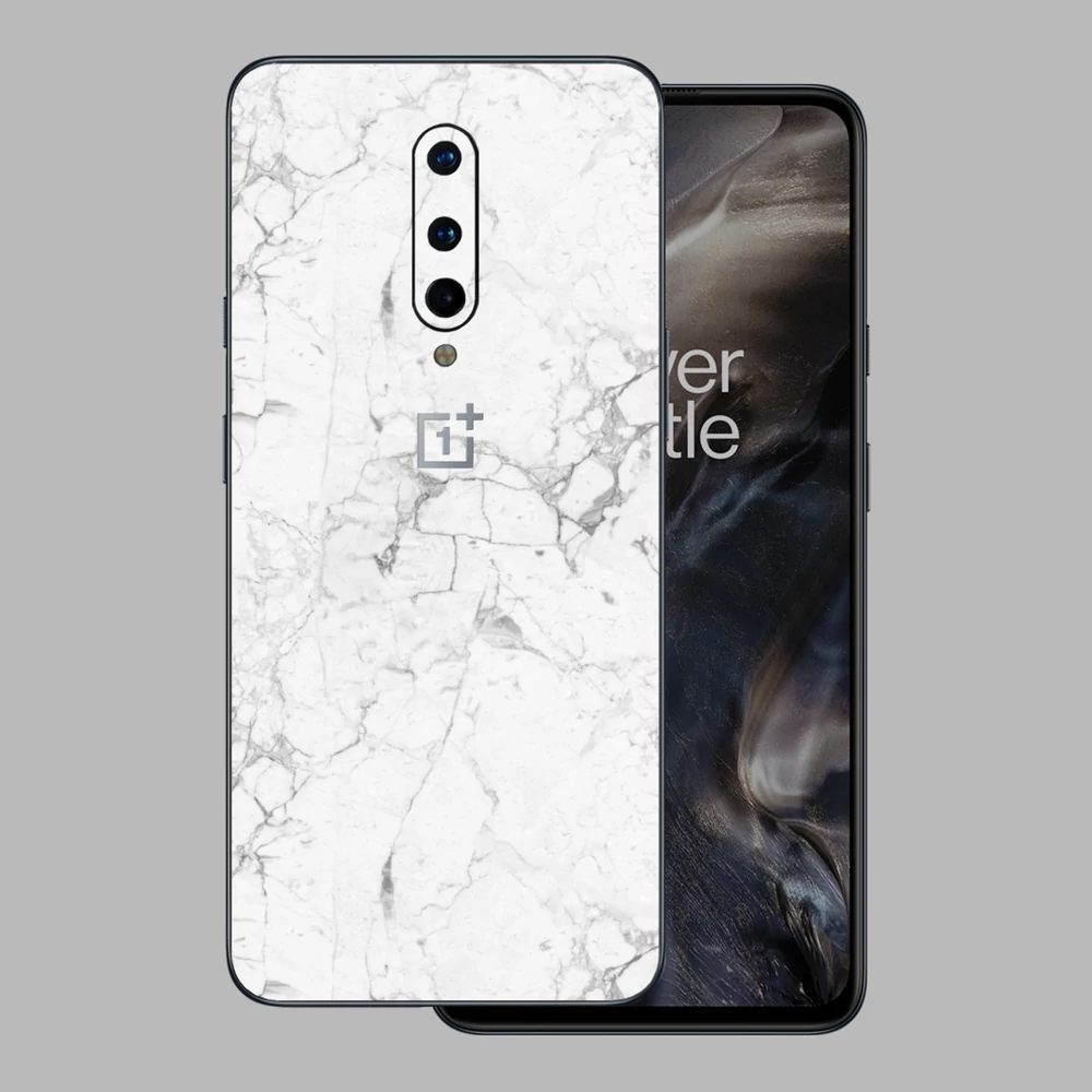 OnePlus 8 - Fehér márvány mintás hátlap fólia