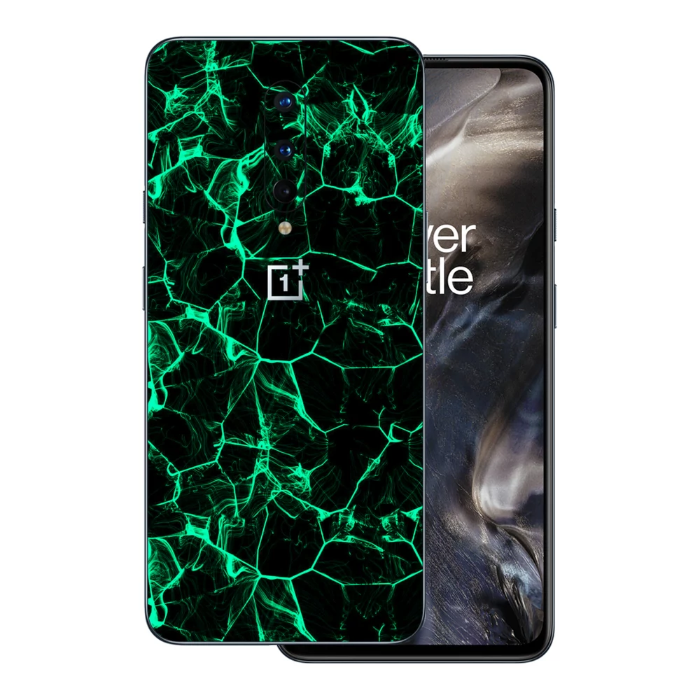 OnePlus 8 - Zöld füstcsíkos hátlap fólia