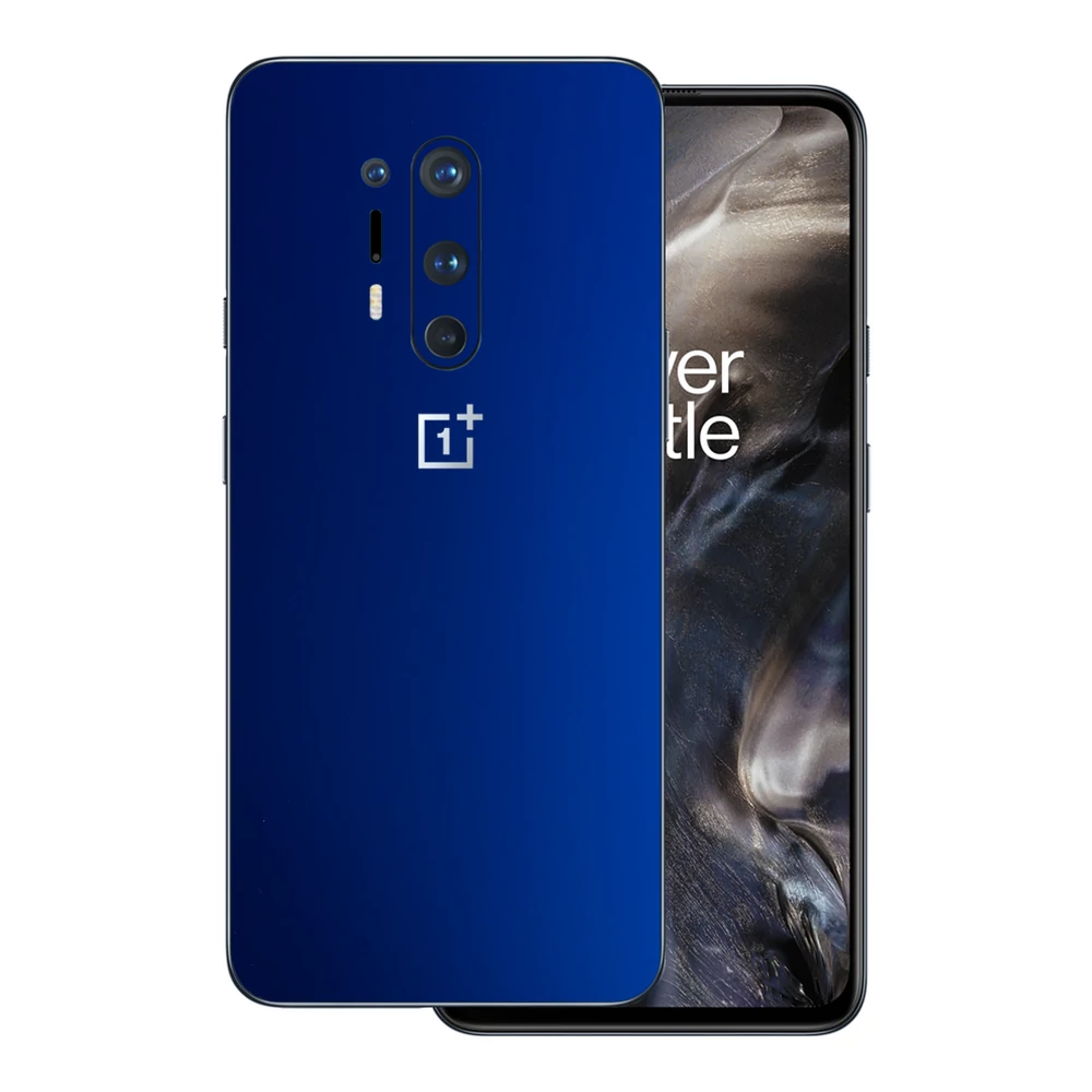 OnePlus 8 Pro - Matt króm sötétkék hátlap fólia