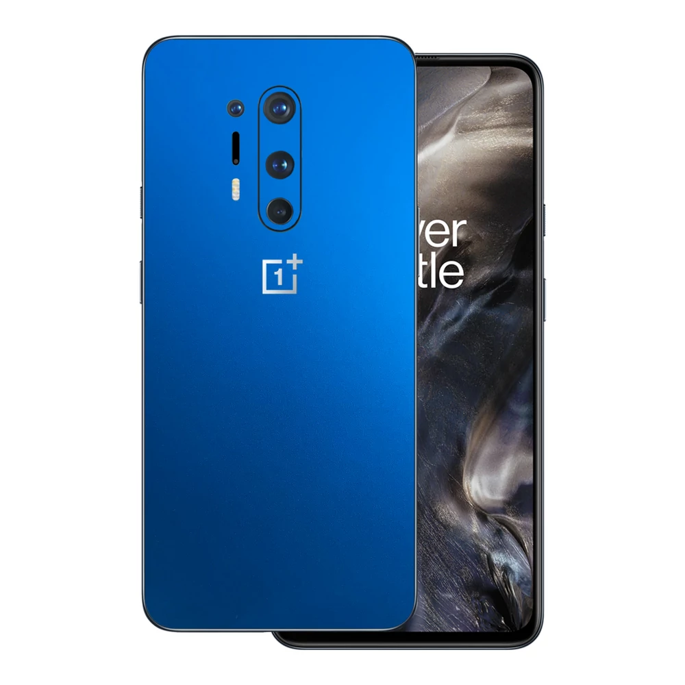 OnePlus 8 Pro - Matt króm világoskék hátlap fólia
