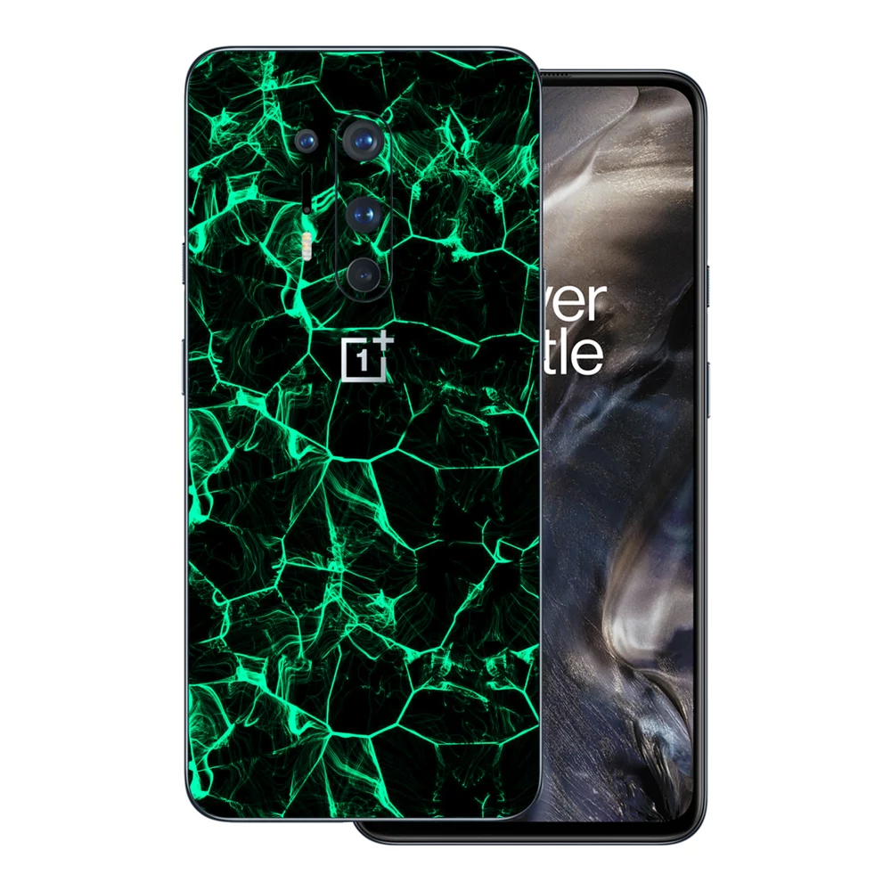 OnePlus 8 Pro - Zöld füstcsíkos hátlap fólia