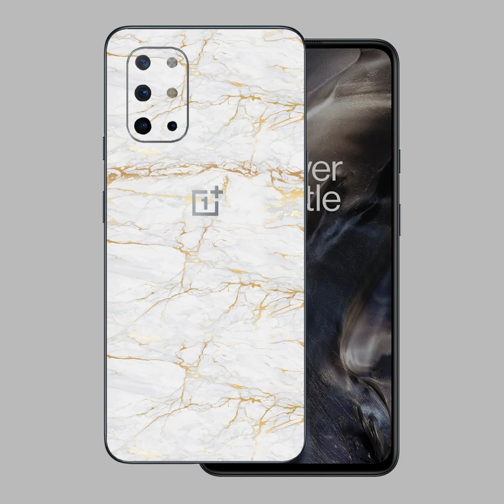 OnePlus 8T - Arany márvány mintás hátlap fólia