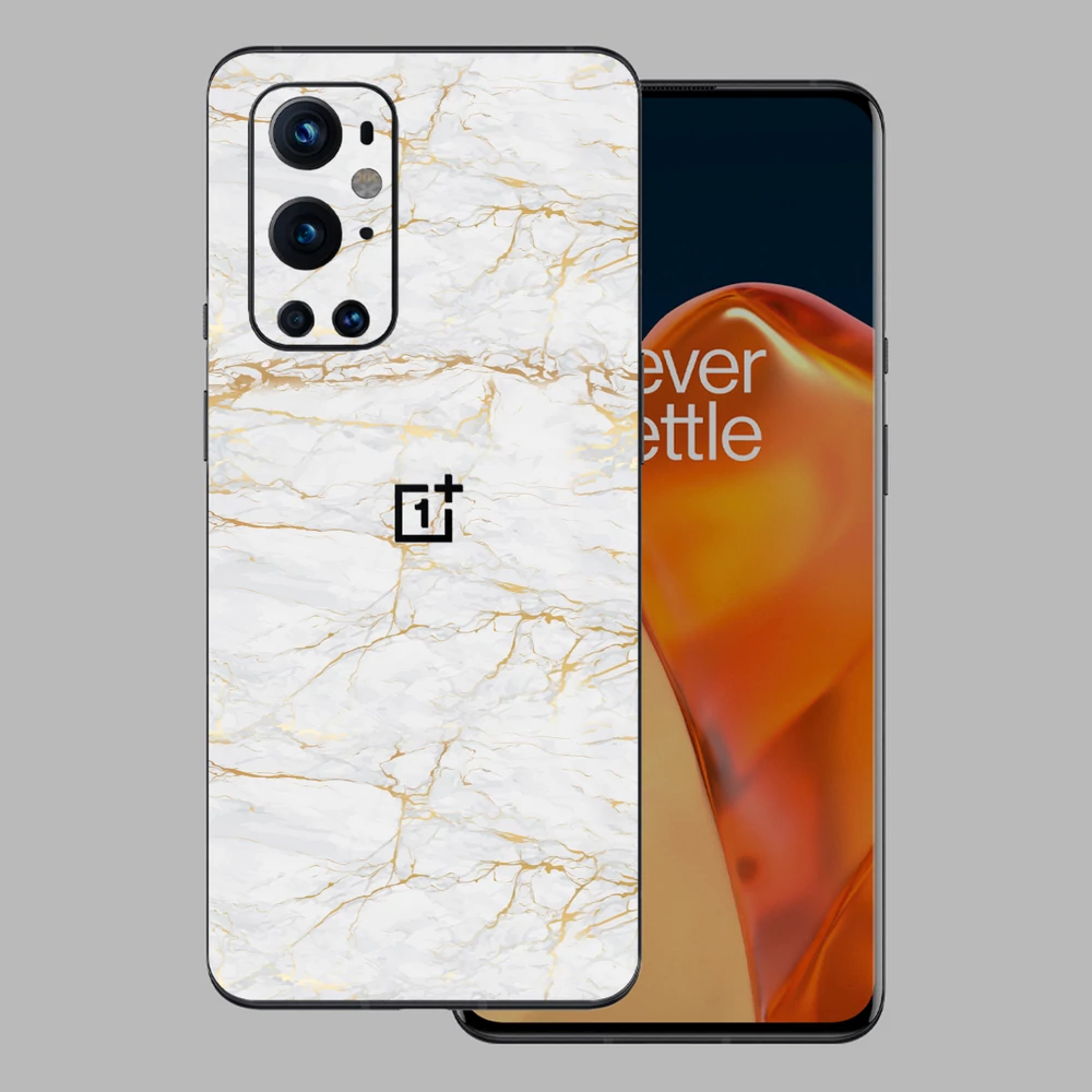 OnePlus 9 Pro - Arany márvány mintás hátlap fólia