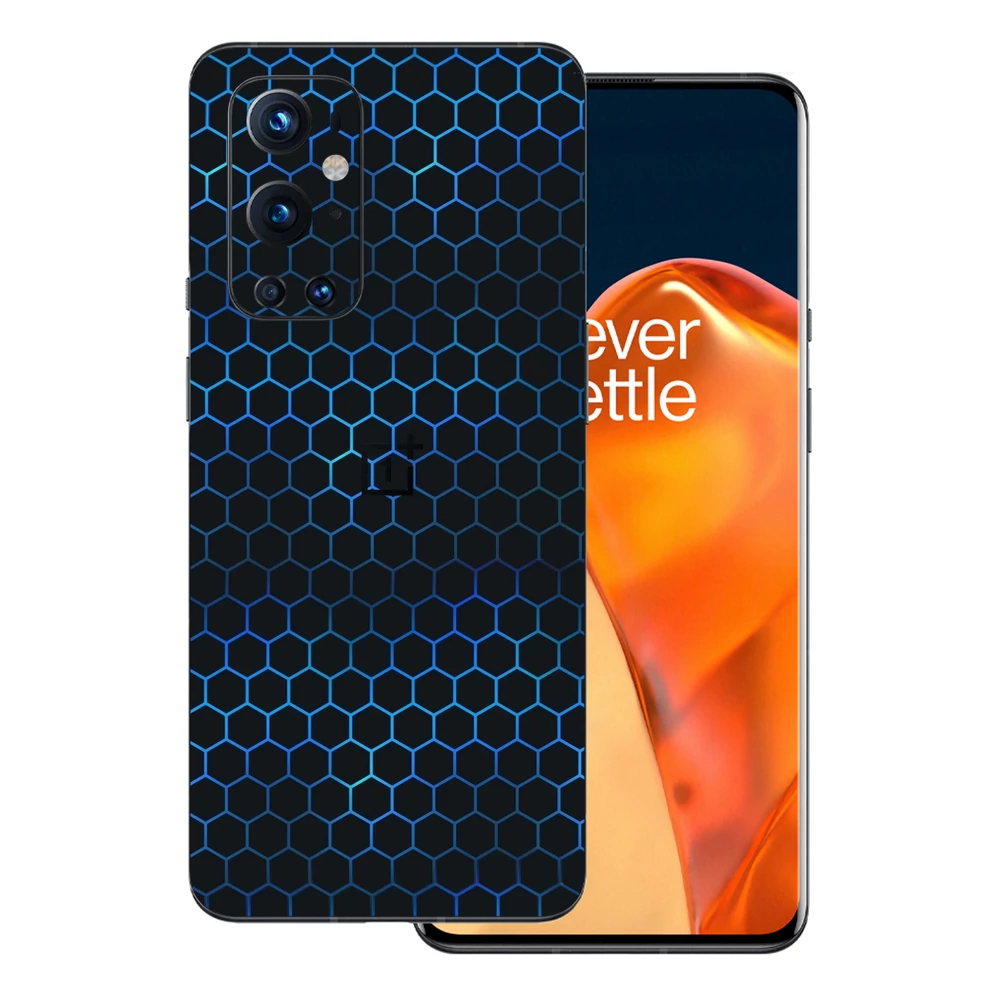 OnePlus 9 Pro - Kék méhsejt hátlap fólia