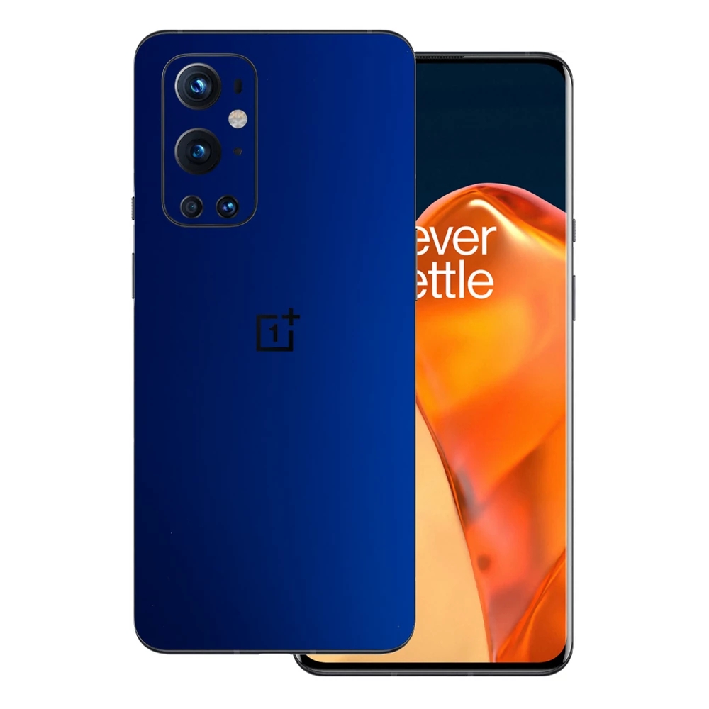 OnePlus 9 Pro - Matt króm sötétkék hátlap fólia