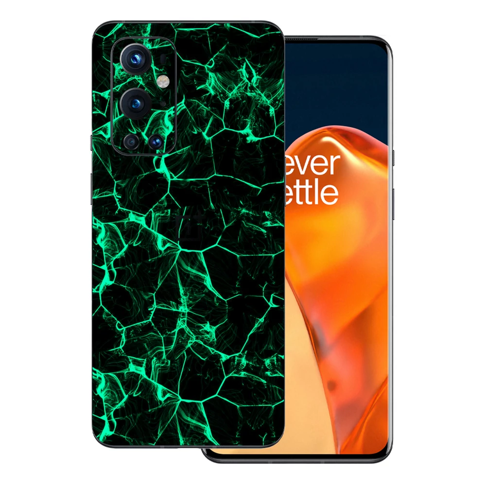 OnePlus 9 Pro - Zöld füstcsíkos hátlap fólia
