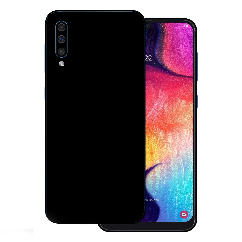Samsung Galaxy A70 - Matt fekete hátlap fólia